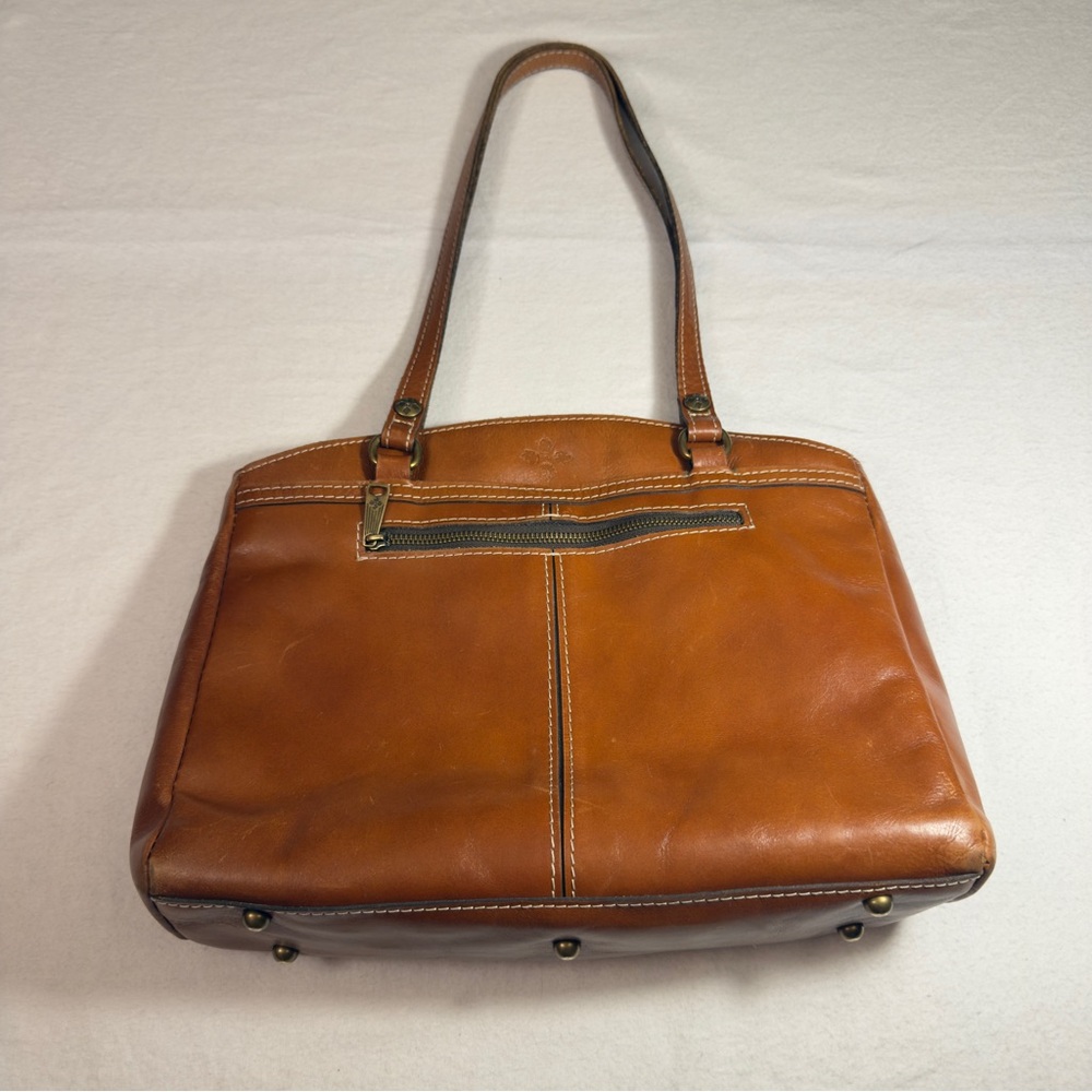 Patricia Nash Rich Brown Leather Shoulder Bag